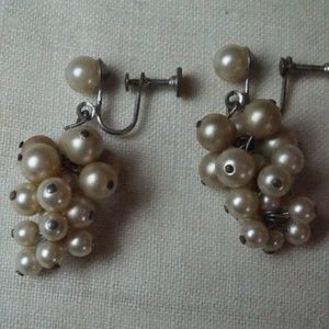 VTG Clip-ons Grape Clusters w Screw Backs 016
